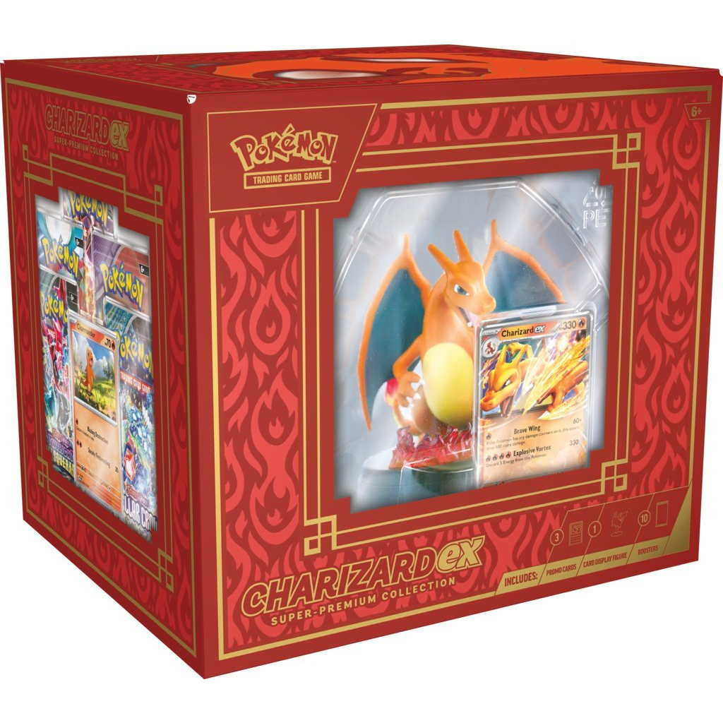Figurka Pokemon Pokemon Zestaw Charizard Ex Super Premium Collection duża figurka 10 boosterów (2024303)