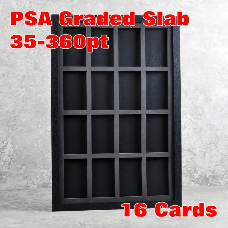 Support Mural Premium pour 16 Cartes Gradées PSA TCG Collection Durable