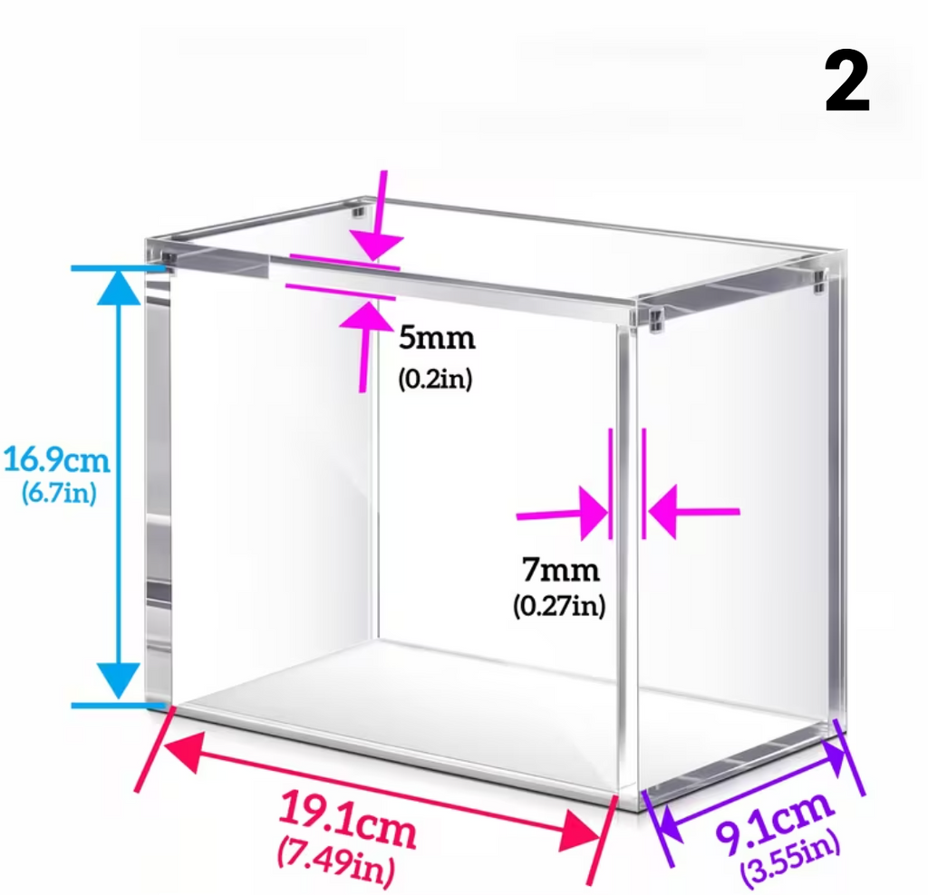 Boîtier Acrylique Empilable 5mm: Objets de Collection, Magnétique