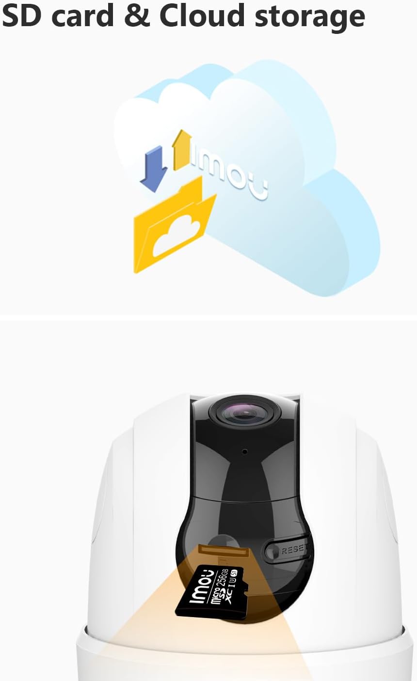 Imou Caméra Intérieure 2K 3MP WiFi 360° Détection AI Audio Bidirectionnel