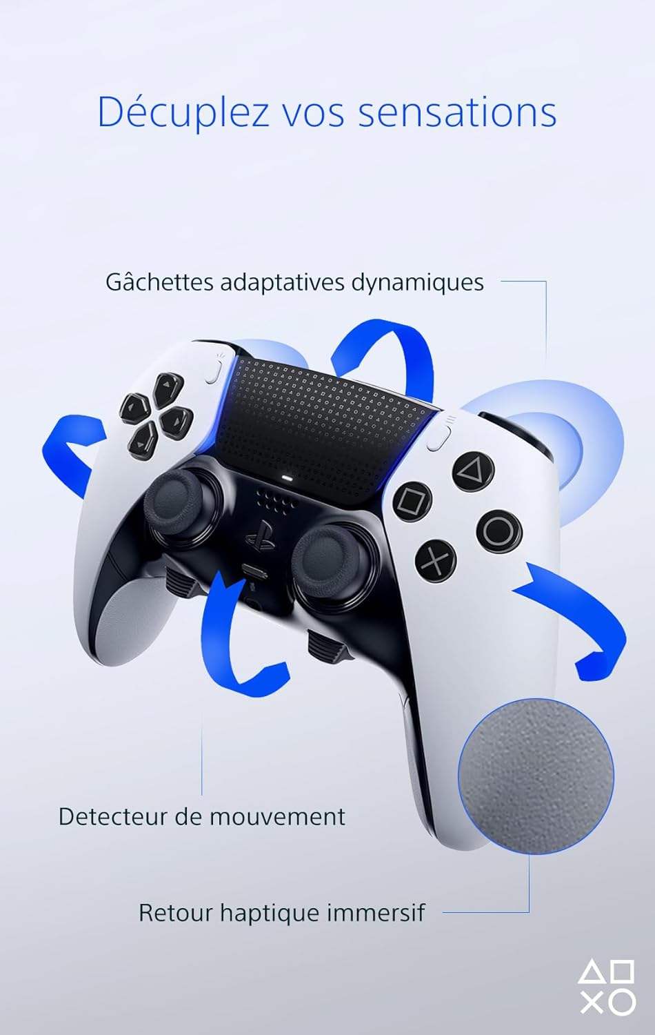 Manette Sony DualSense Edge Officielle PS5 PC Sans Fil Pro Personnalisable Confort Optimal