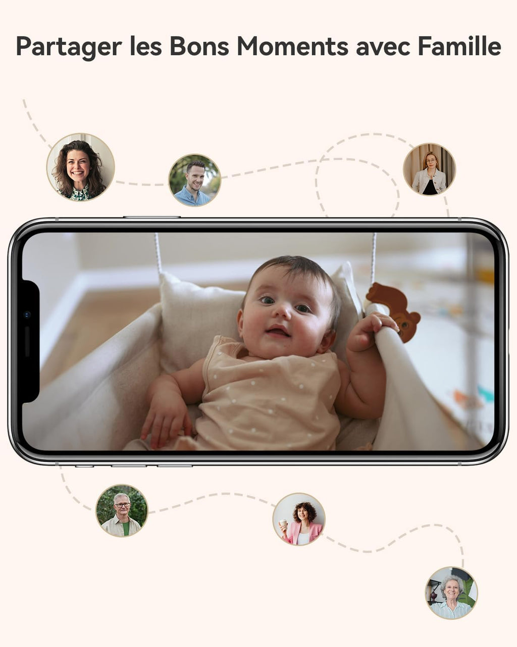 Imou Caméra Intérieure 2K 3MP WiFi 360° Détection AI Audio Bidirectionnel