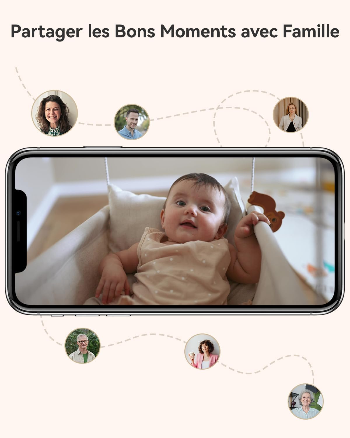 Imou Caméra Intérieure 2K 3MP WiFi 360° Détection AI Audio Bidirectionnel