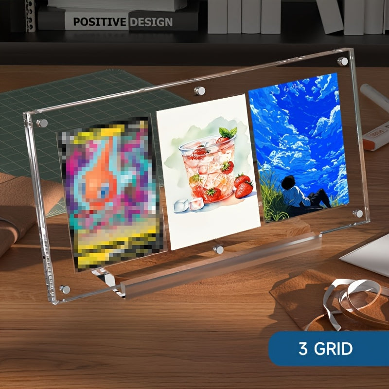 Présentoir Magnétique Acrylique Transparent Premium pour Cartes de Collection MTG Baseball TCG