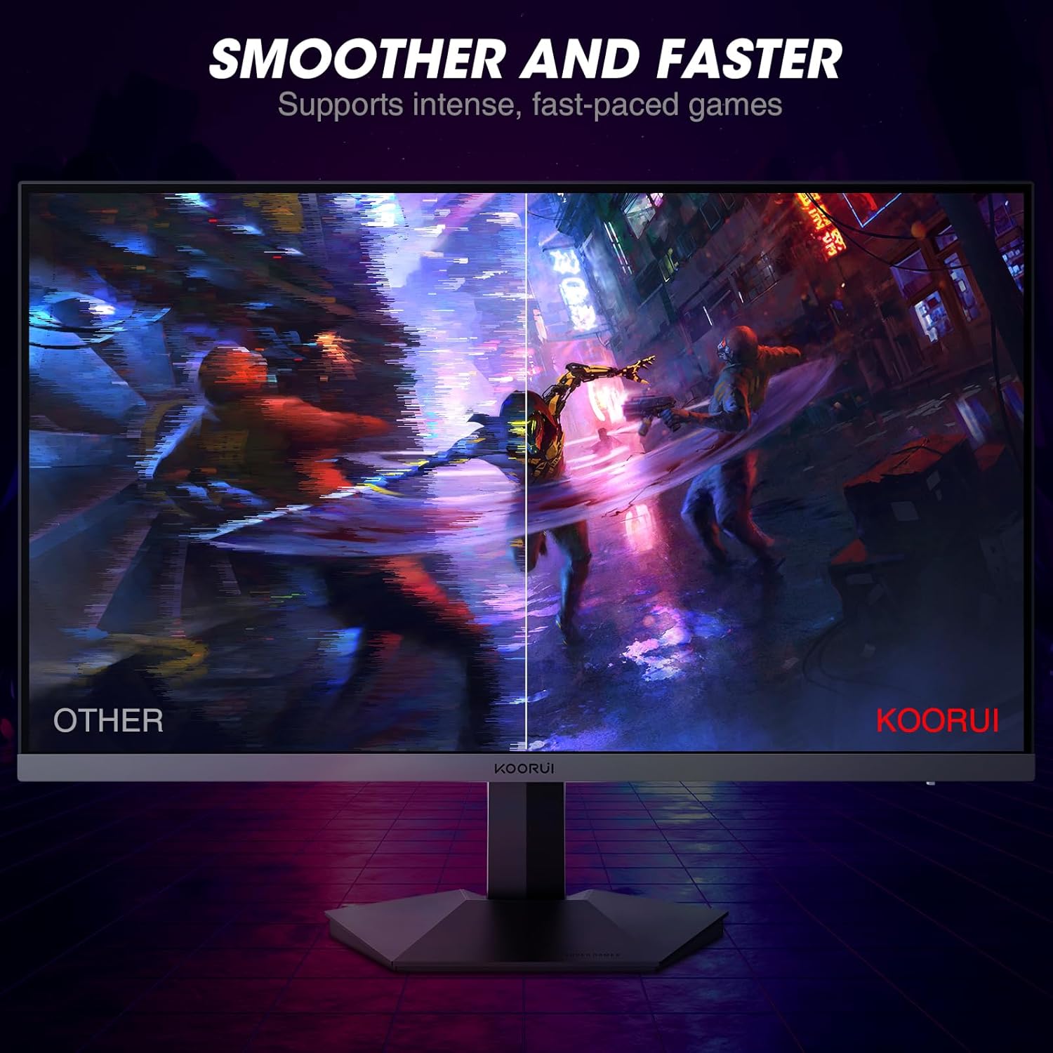 KOORUI Écran PC Gamer 27 Pouces FHD 240Hz 1ms, Adaptive Sync, DCI-P3 90%
