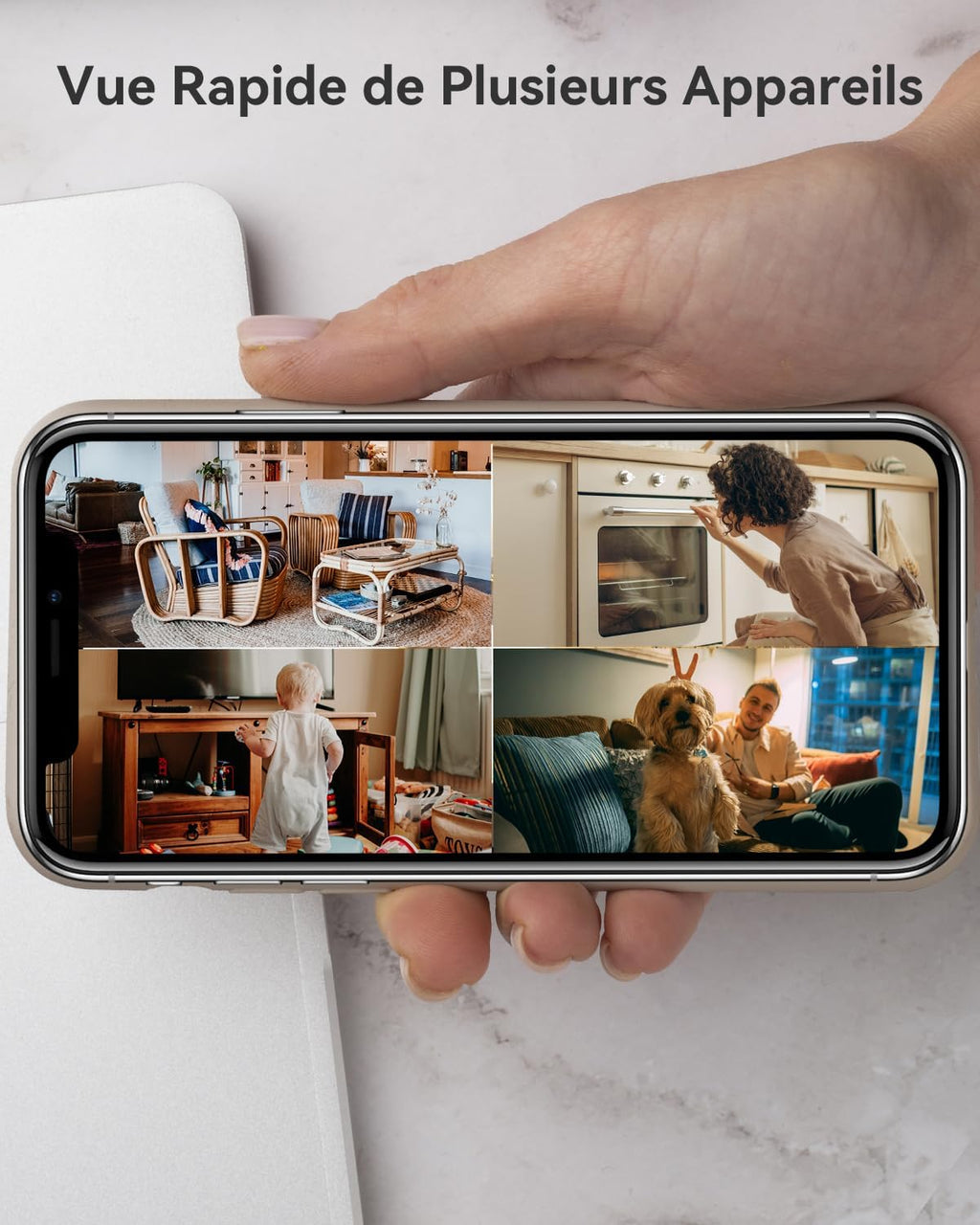 Imou Caméra Intérieure 2K 3MP WiFi 360° Détection AI Audio Bidirectionnel