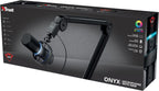 Trust Gaming GXT 255+ Onyx : Micro USB Pro Cardioïde, Bras Articulé Gaming