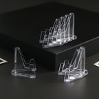 5 Supports Présentoirs Mini Transparents Réglables pour Monnaies, Objets, Souvenirs