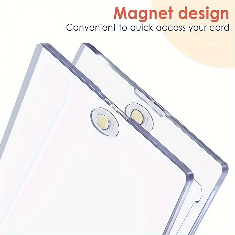 Lot 10 Étuis Magnétiques Rigides 35pt pour Cartes de Collection Sportives